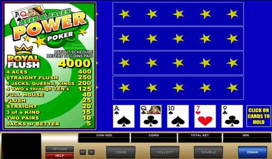 Aces & Faces Power Poker Screenshot 2