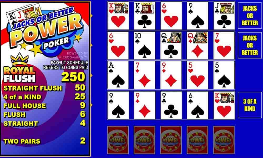 Jacks or Better Power Poker Image 2
