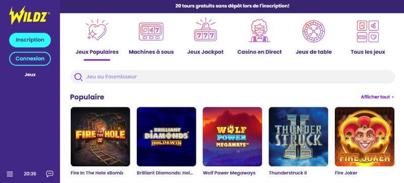 Wildz Casino Games