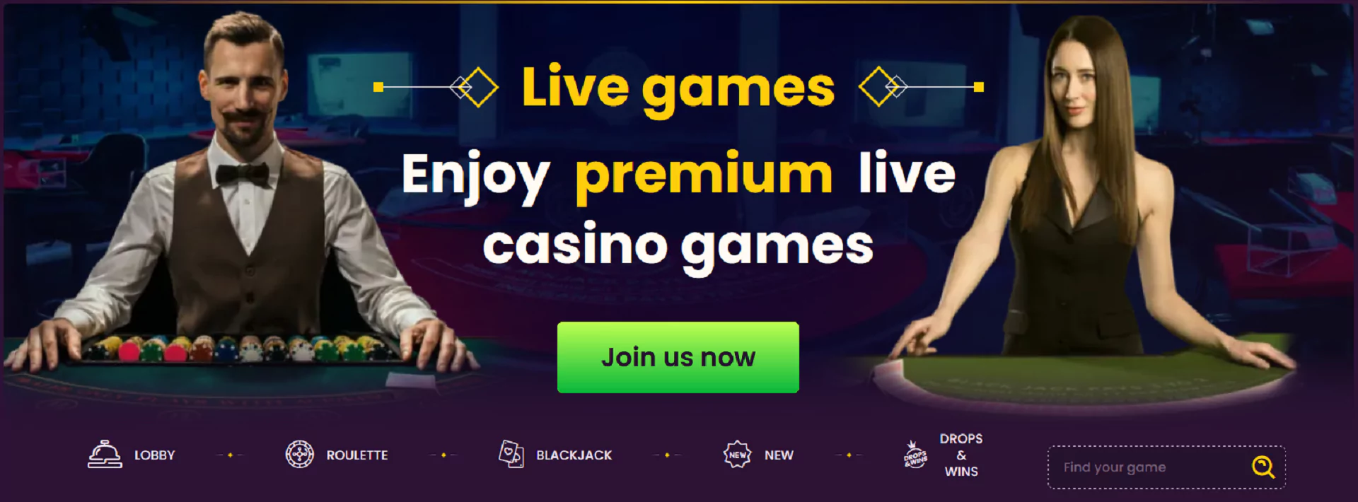 Slot machines dominate the casino's offerings, boasting the largest selection available. The extensive variety might make it challenging to experience all the available options.