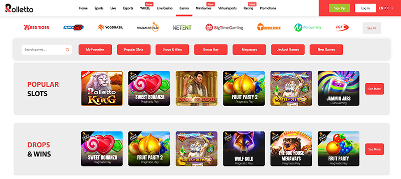 Rolletto Online Slots