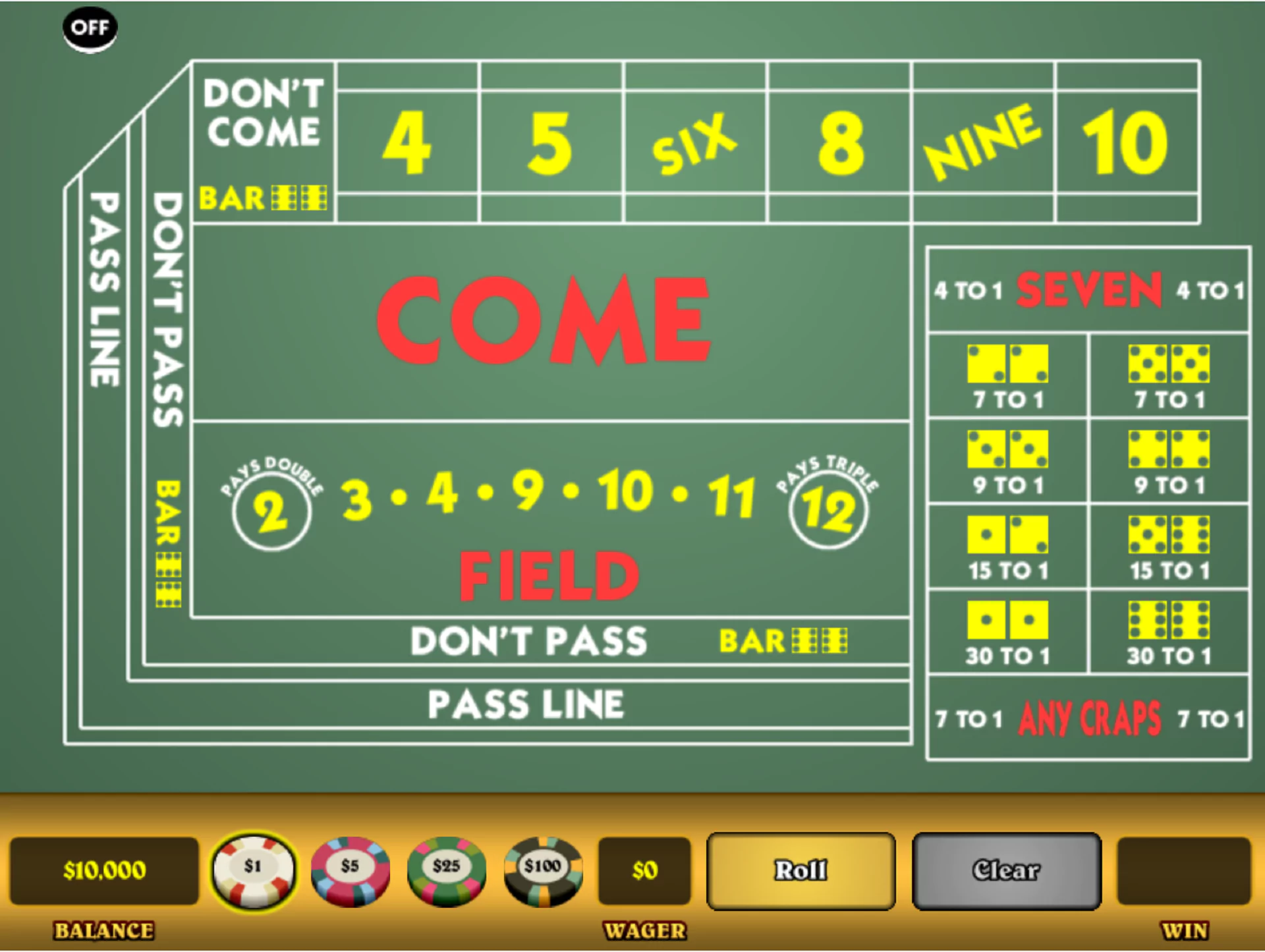Online Craps