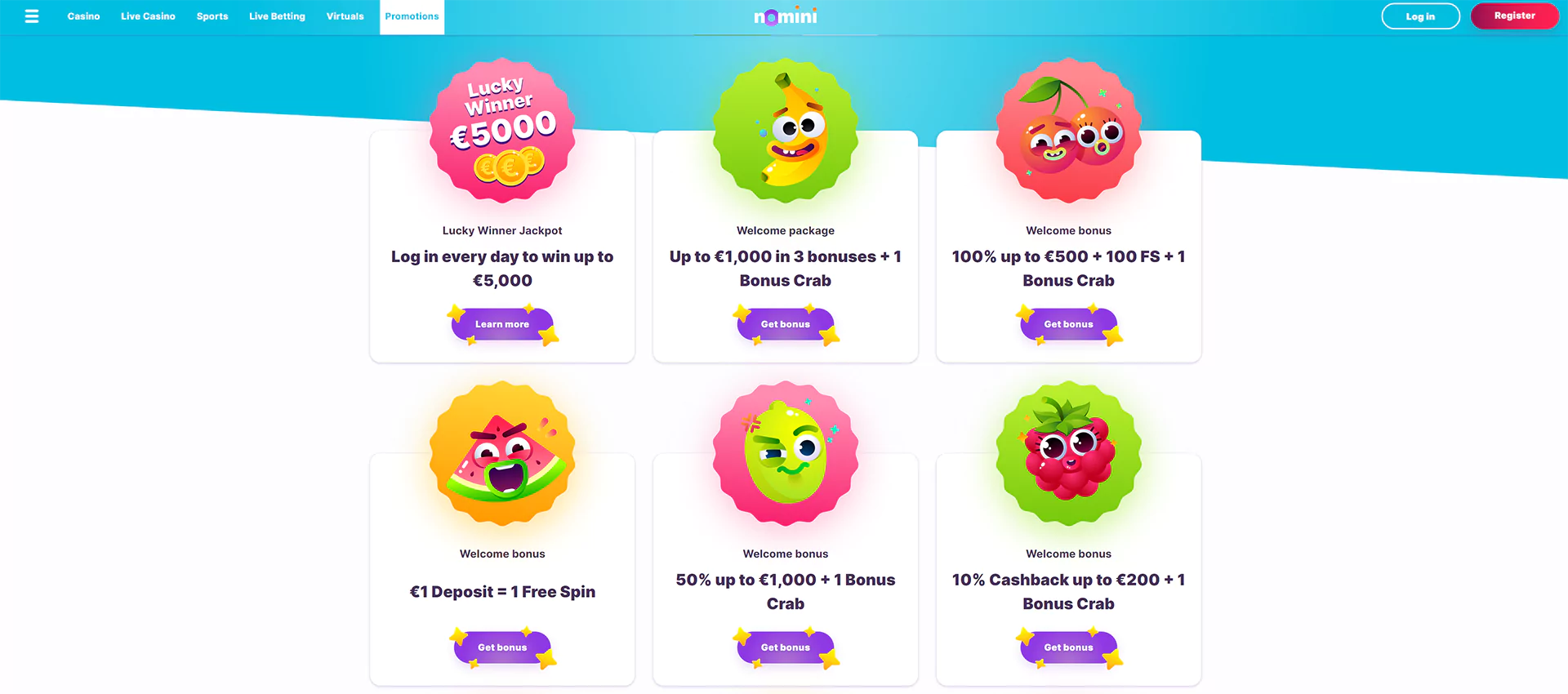 Screenshot of The Nomini Bonuses