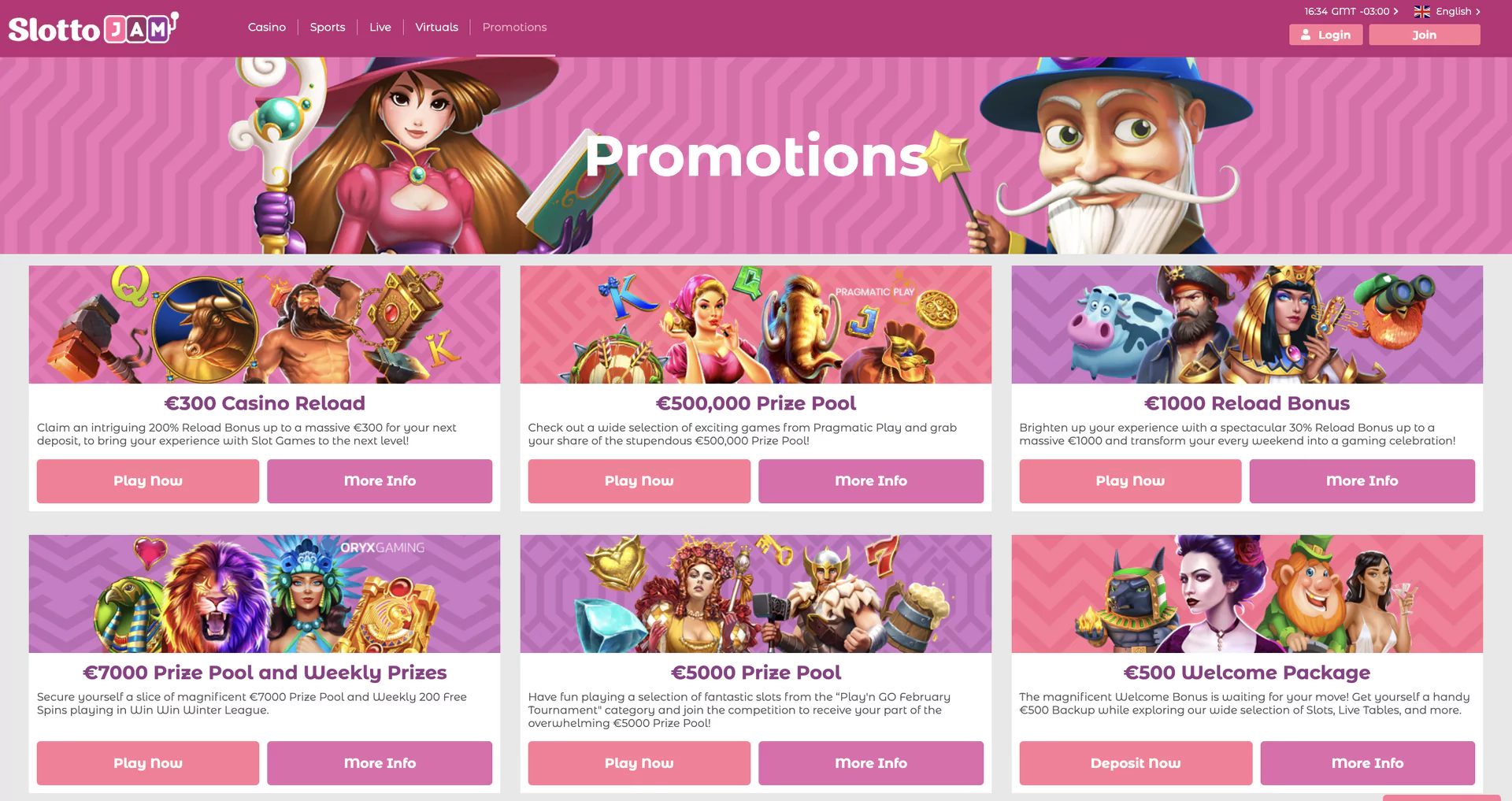 Bonuses at SlottoJam