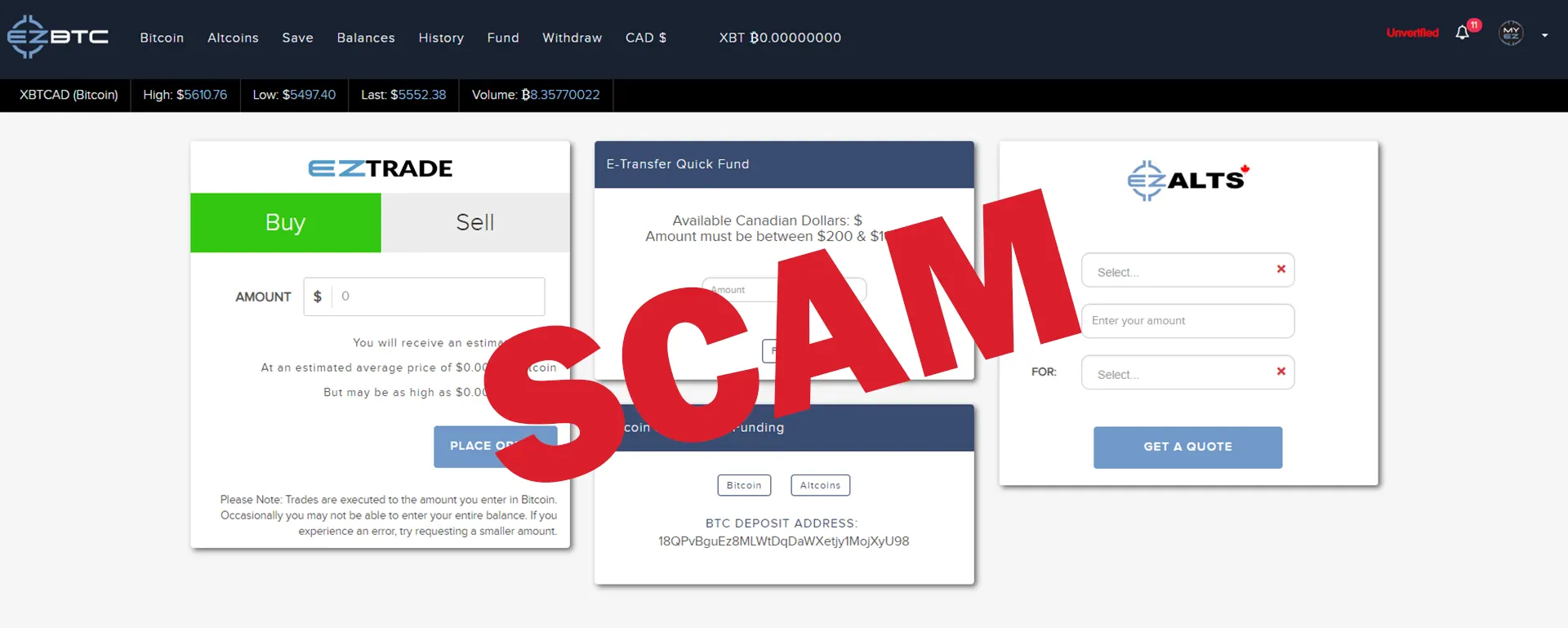 EzBtc - Scam