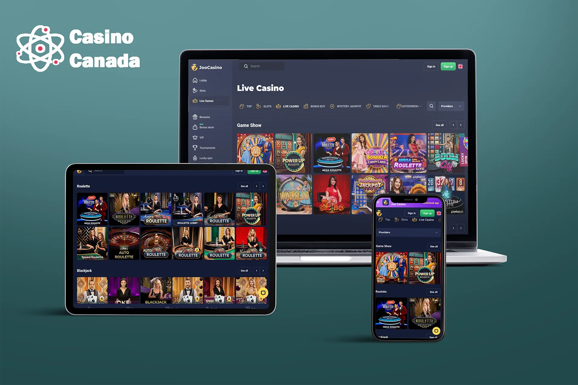 Joo Casino Live Games
