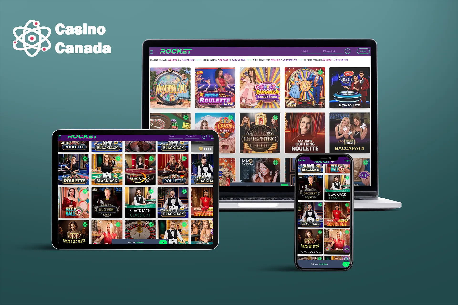 Rocket Casino Live Games