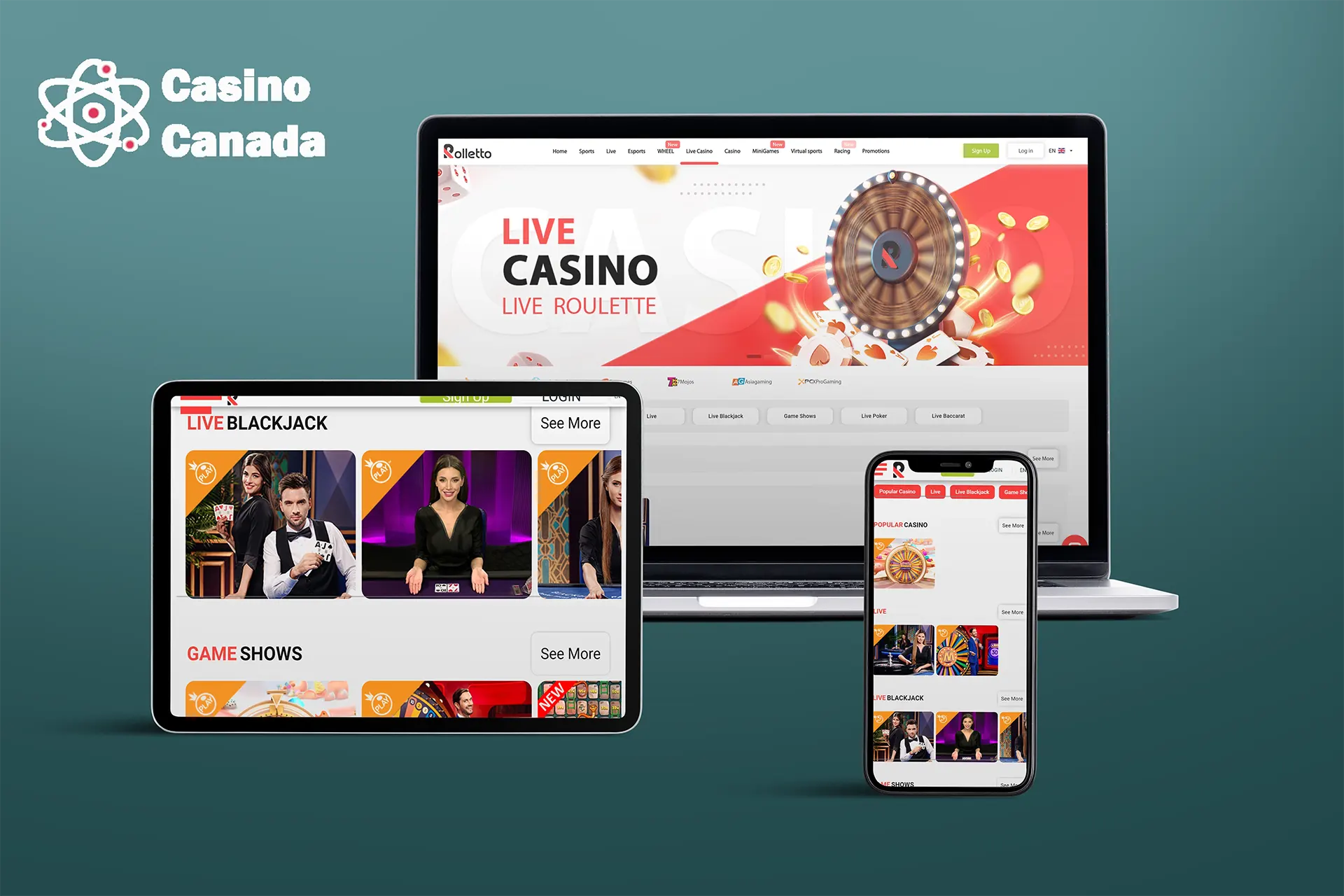 Rolletto Casino Live Games